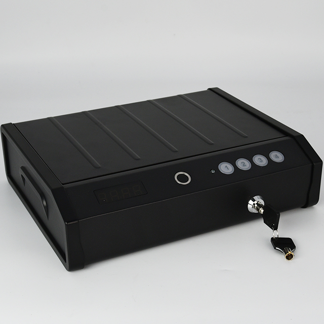 Caja fuerte para armas con identificación de huellas dactilares y cerradura biométrica