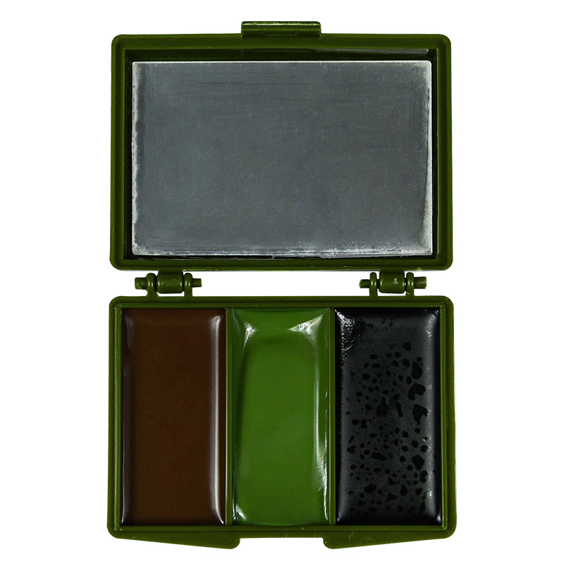 Pintura facial de 3 colores: caza de camuflaje al óleo