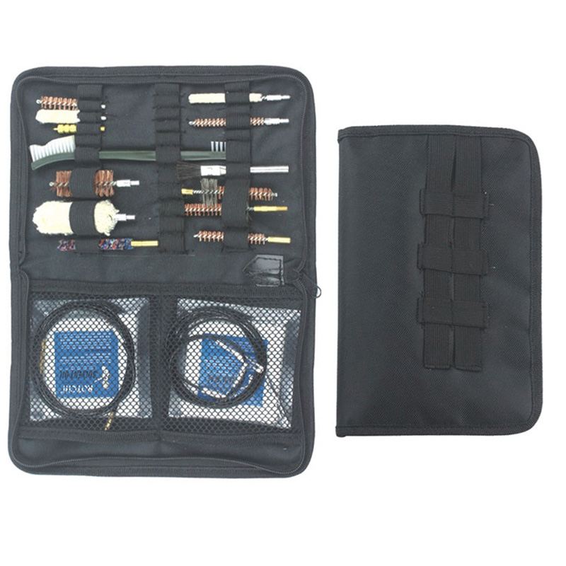 Kit de limpieza de pistola universal con bolsa de tela para escopeta