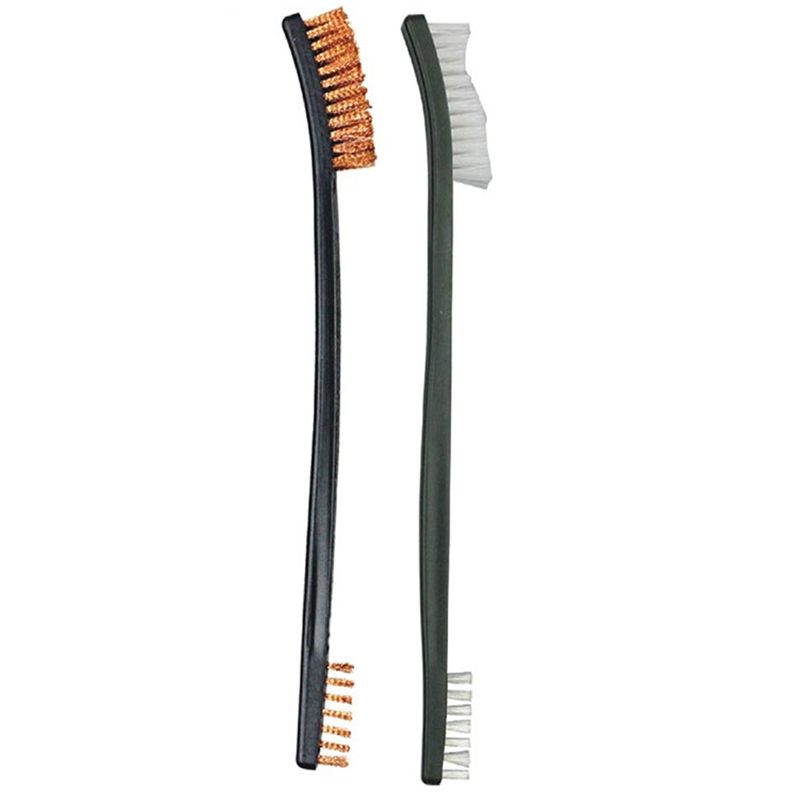 Alambres de latón del cepillo de mano de limpieza de pistola para uso general de doble extremo