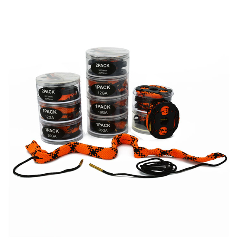 Paquete multicapa de serpiente de cuerda para limpieza de armas