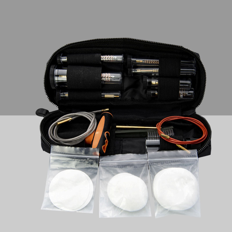 Kit de limpieza de pistola Molle System para rifles .177cal. y .223cal. con 2 cables flexibles