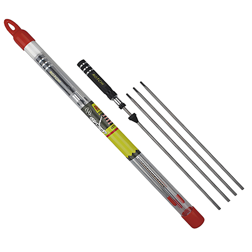 Kit de rifle y pistola de aire comprimido de 4 secciones empacado en tubo