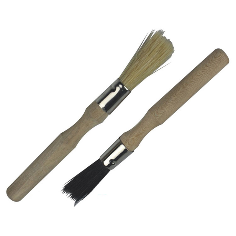 Cepillo de mano de limpieza de pistola para uso general con mango de madera redondo