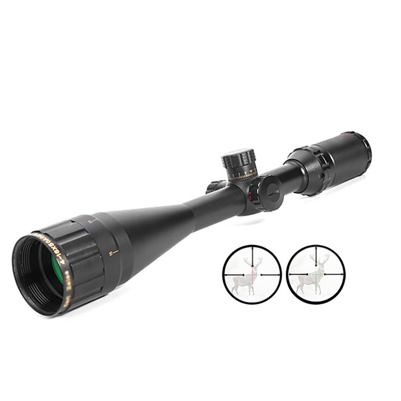 Mira telescópica táctica para rifle de aire, retículo rojo y verde, 4-16x50, mira para caza, armas, Rifle de aire del ejército, mira óptica