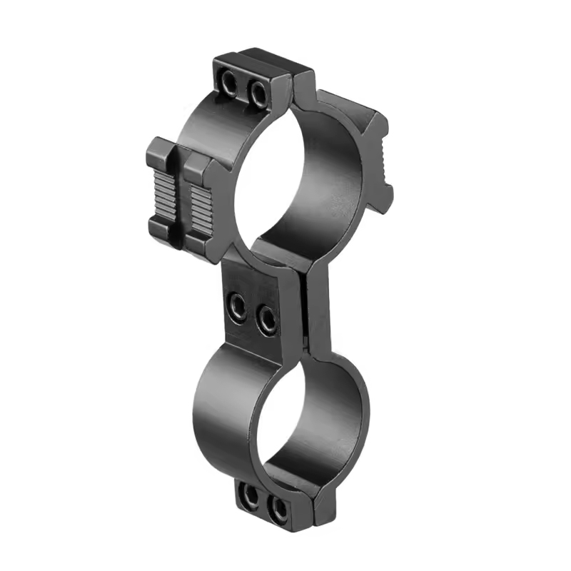 Anillo dual universal táctico para linterna con soporte de base lateral